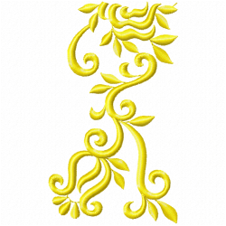 Flowers And Tree Embroidery Design 6